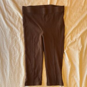 DONNI. Brown Ribbed Capris